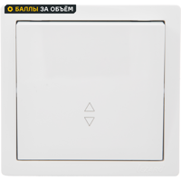 Изображение товара Выключатель проходной накладной Lezard Leto 1 клавиша белый