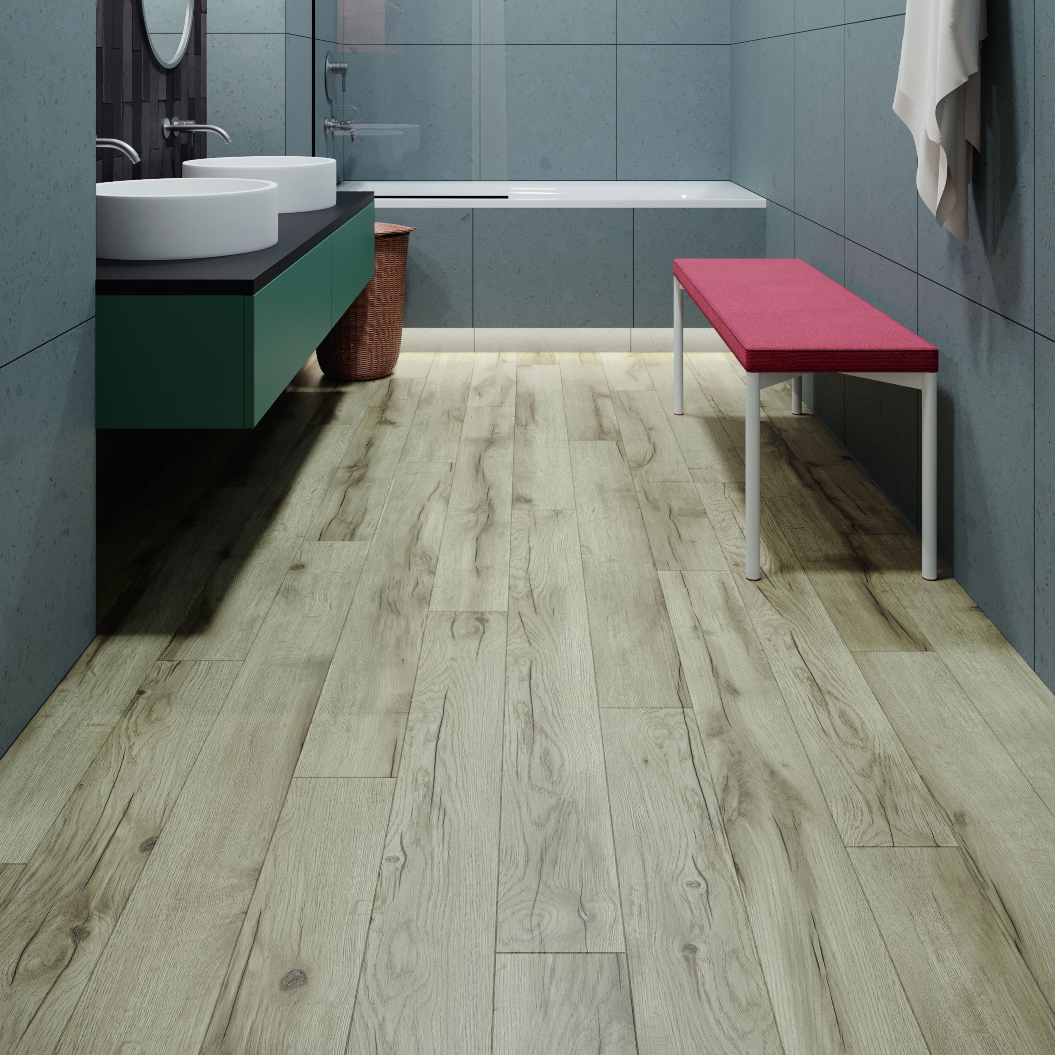 Изображение товара Ламинат "Дуб Териберка" водостойкий 8 мм 33 класс фаска 4 сторон 1. 596 м2