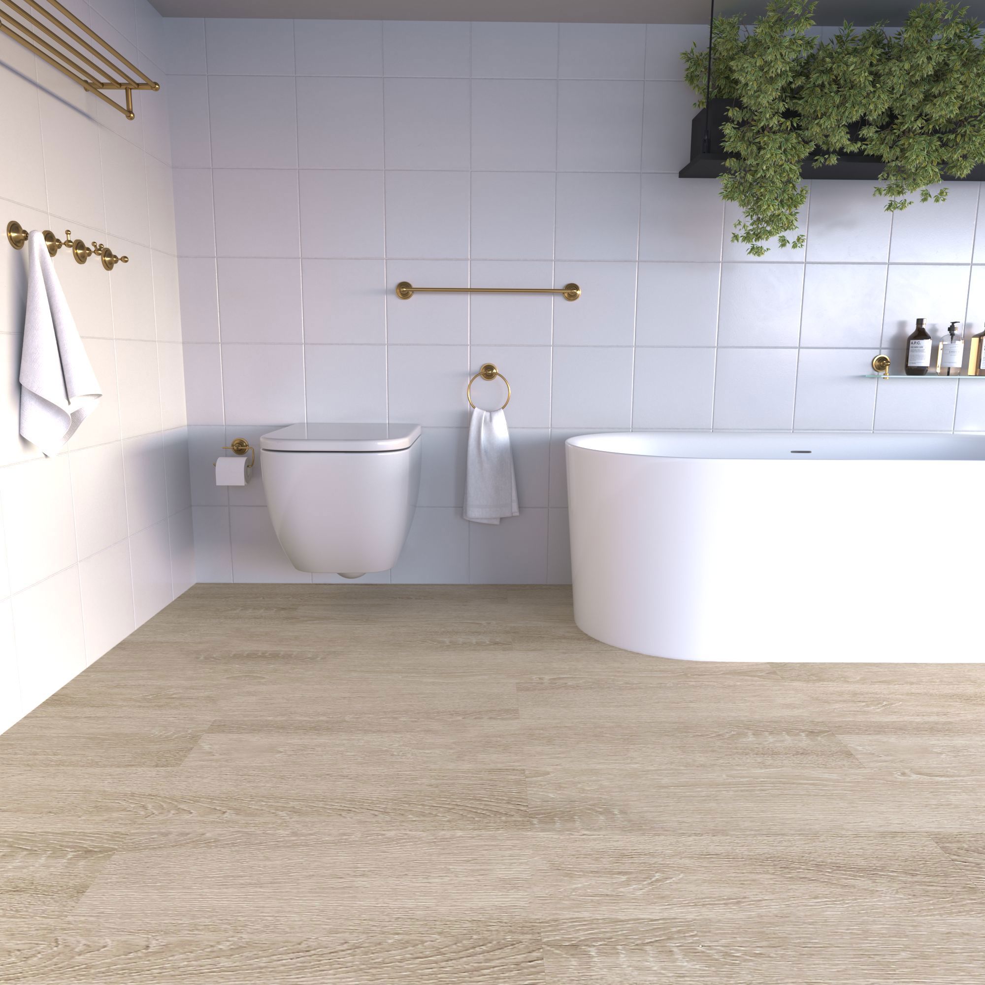 Изображение товара SPC плитка Дуб Фрайбург 33 класс влагостойкая для пола 4 мм