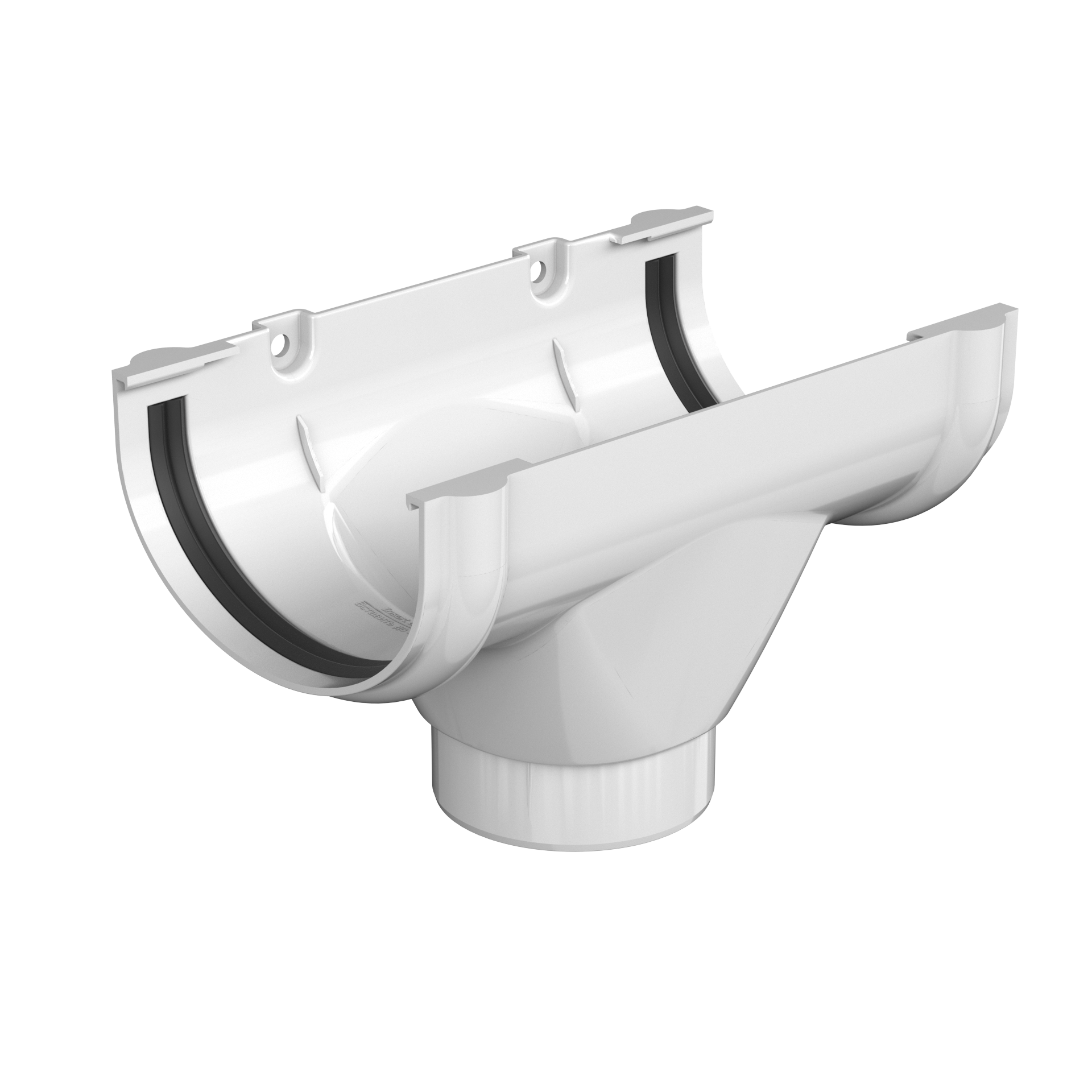 Воронка желоба ПВХ Технониколь Оптима 80x120 мм цвет белый