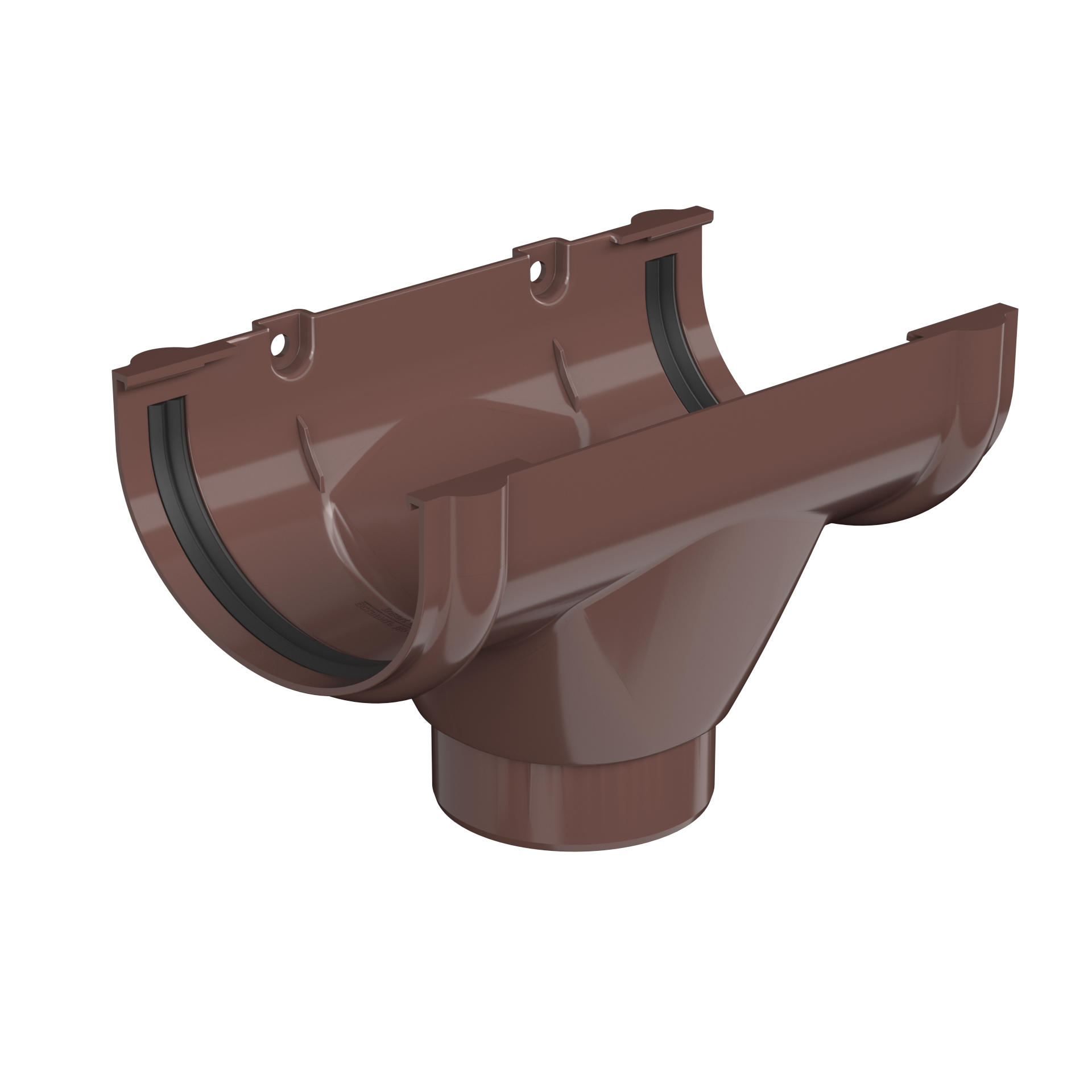 Воронка желоба ПВХ Технониколь Оптима 80x120 мм цвет коричневый