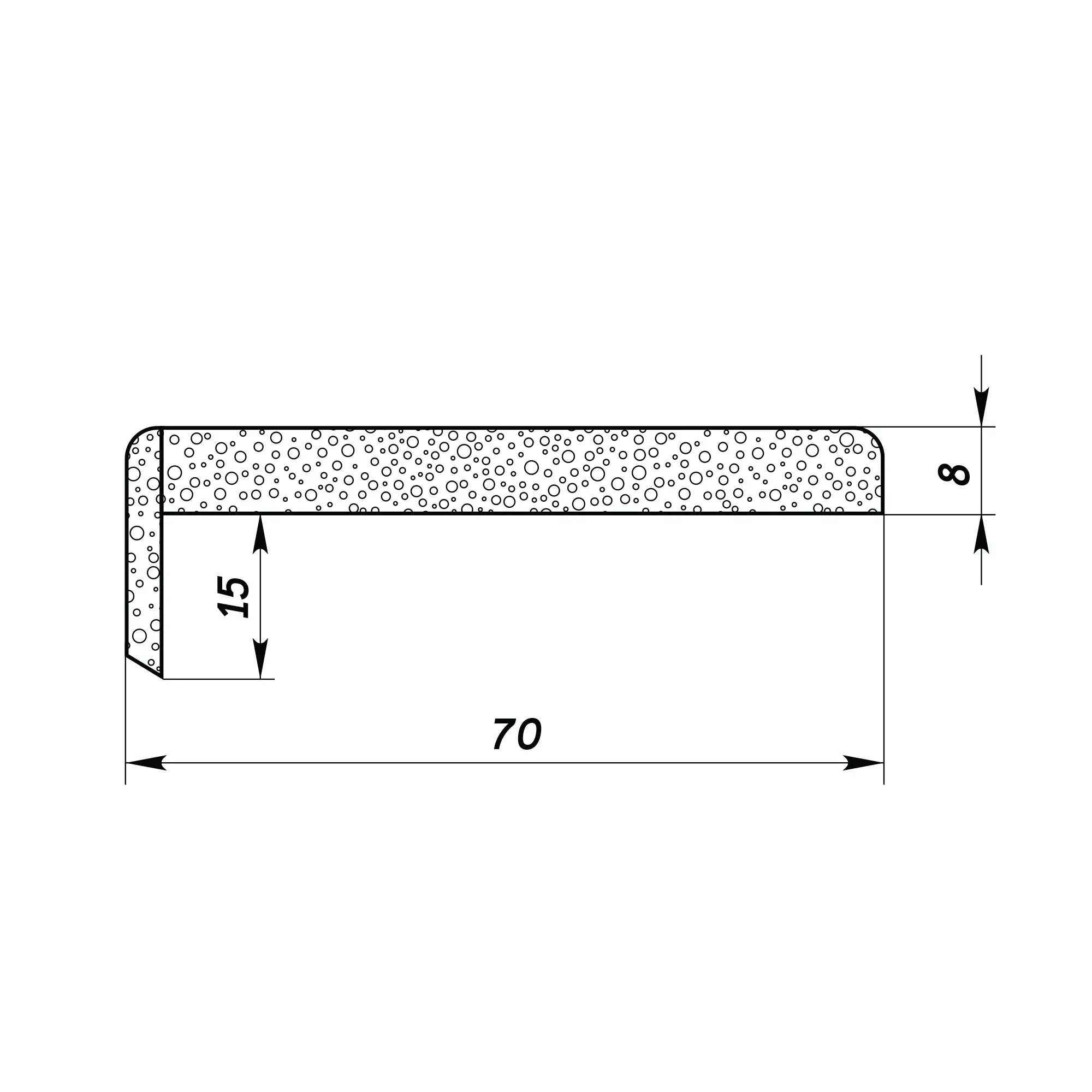 Комплект наличников телескопических 70x25x10 мм Hardflex цвет белый - 2