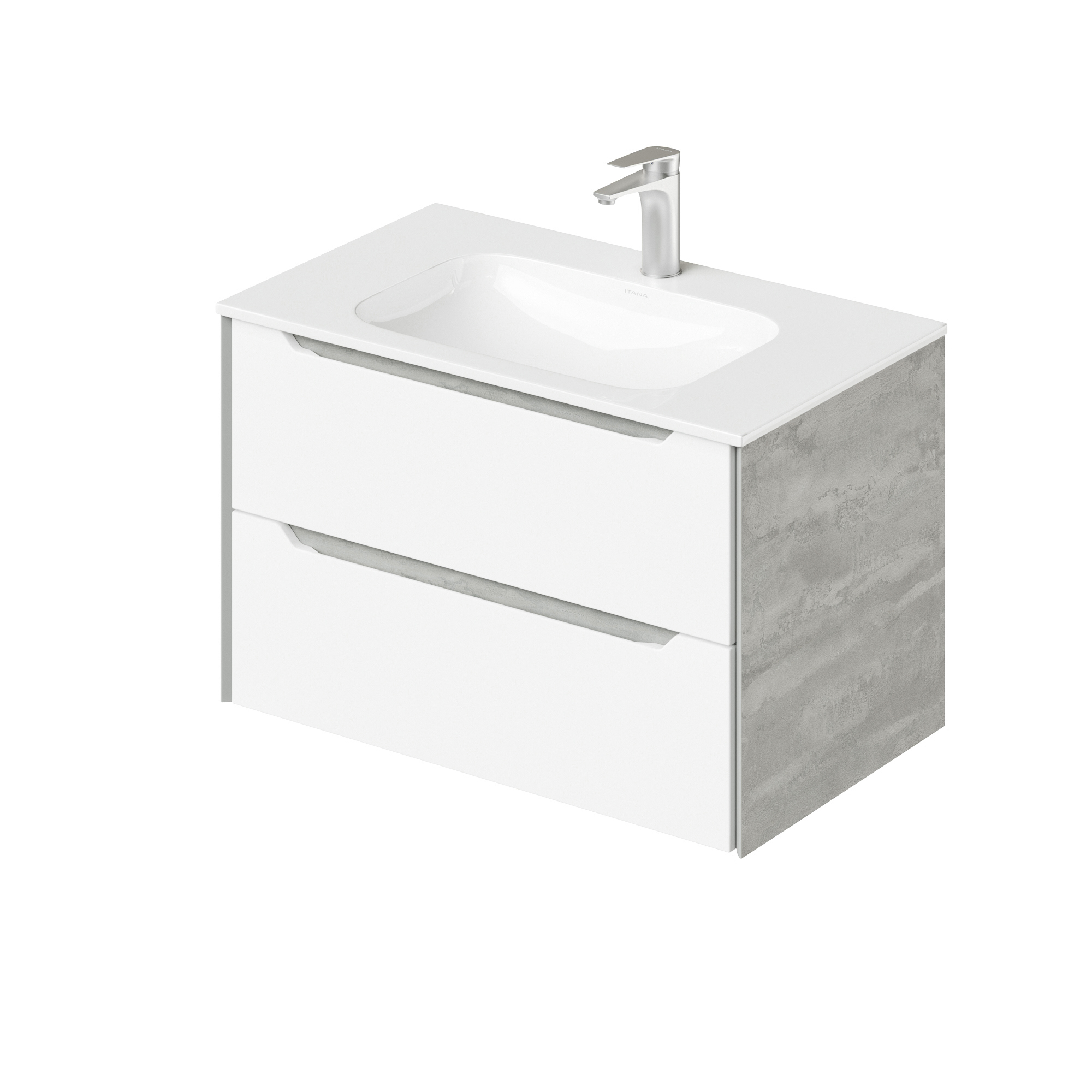 Изображение товара Тумба Итана Nill 80 Под раковину 80.4x51.5x47.7 см Белый глянец Изображение товара Тумба Итана Nill 80 Под раковину 80.4x51.5x47.7 см Белый глянец