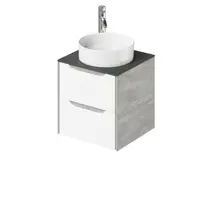 Изображение товара Тумба ИТАНА Nill 50 50.2x47.1x51 Белый глянец бетон