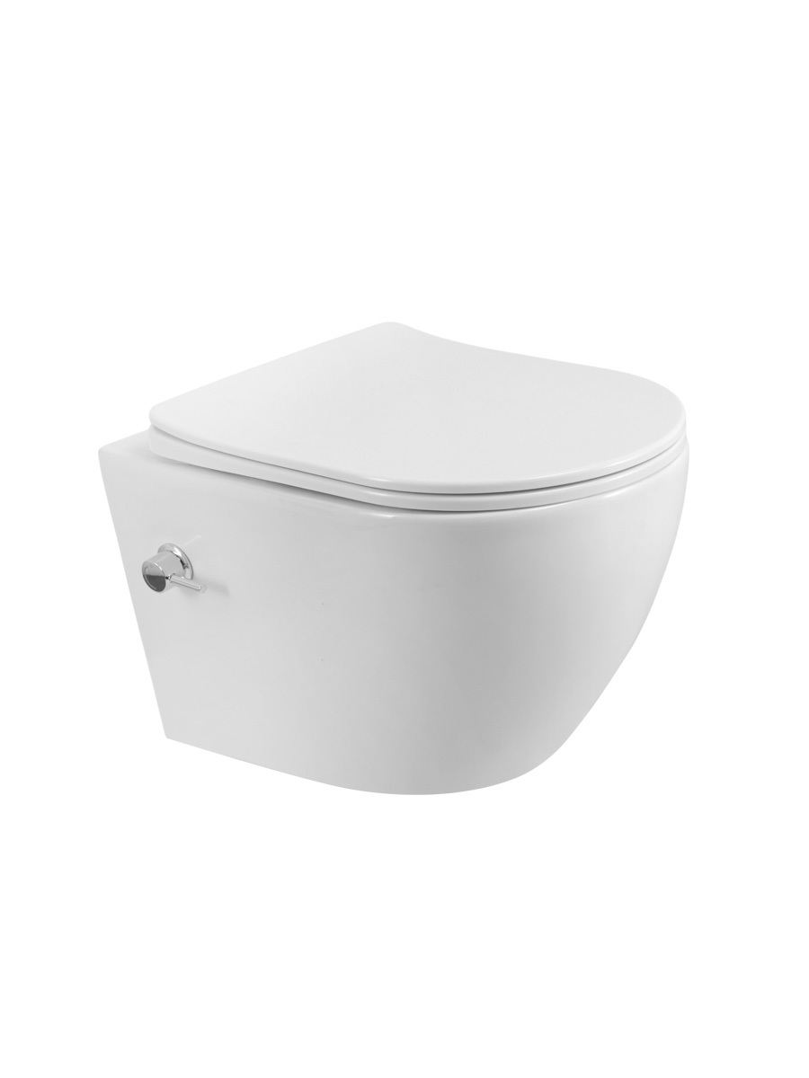 Изображение товара Унитаз подвесной BelBagno MARINO BB7026CH-TOR-BS/SC Tornado с сиденьем и функцией биде