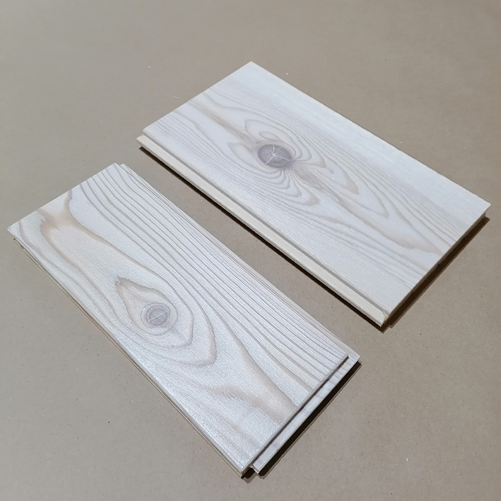 Изображение товара Массивная доска ОБРАЗЕЦ "Арктика" 15 мм лиственница и сосна УФ-лак по 1 плашке