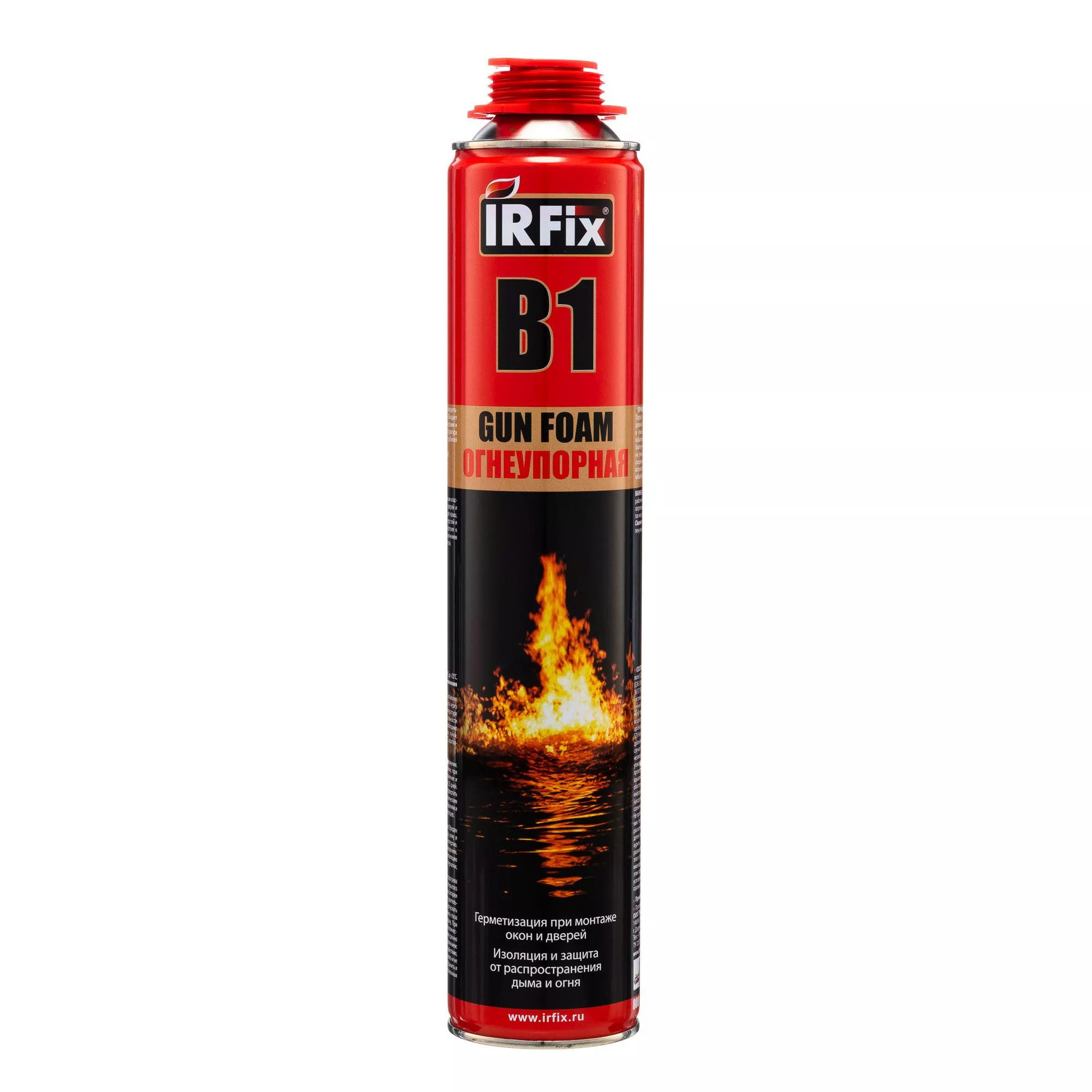 Изображение товара Монтажная пена профессиональная огнестойкая Irfix B1 800 мл Изображение товара Монтажная пена профессиональная огнестойкая Irfix B1 800 мл