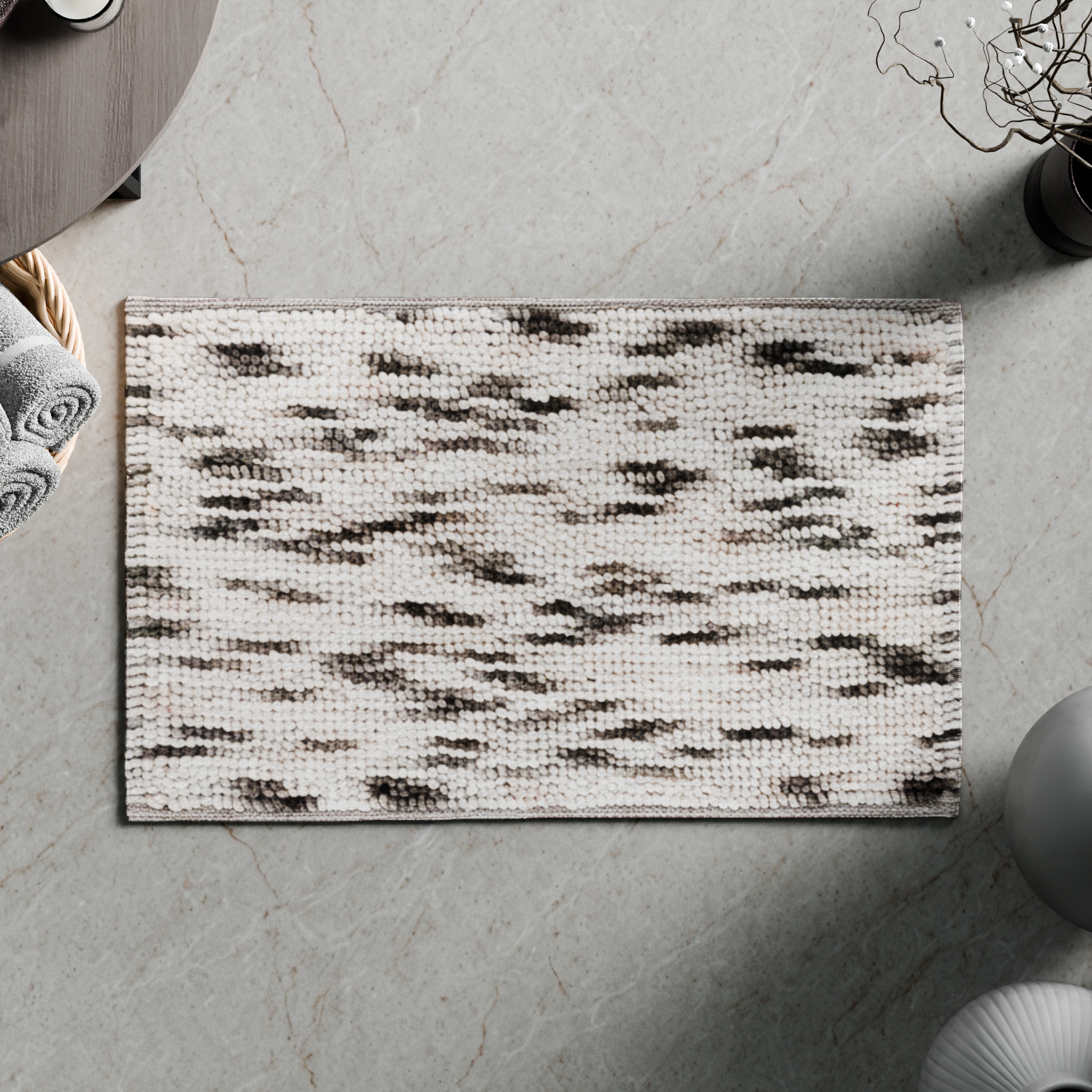 Изображение товара Коврик для ванной Wess Icat 50x80 см бежево-коричневый противоскользящий