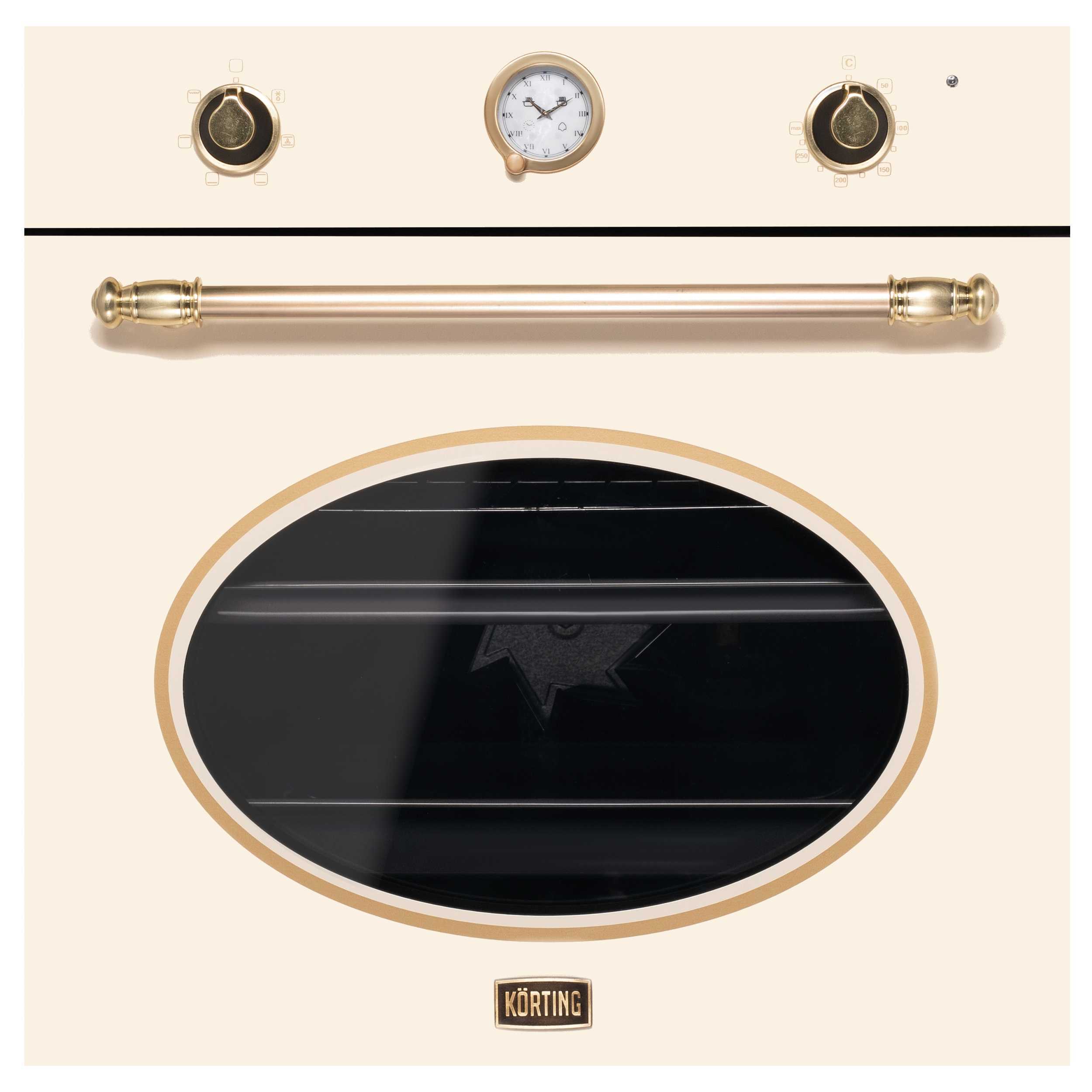 Изображение товара Духовой шкаф KORTING OKB 461 CRGB встраиваемый электрический ретро 64 л слоновая кость