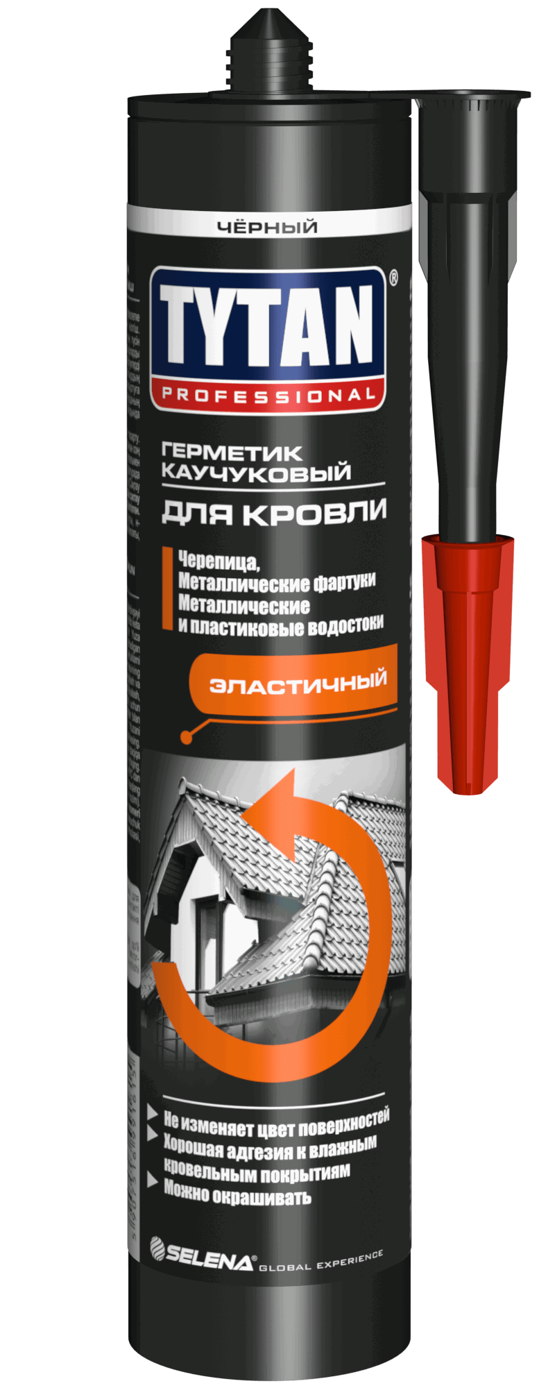 Изображение товара Герметик Tytan черный 310 мл для кровли и фасадов высокого качества