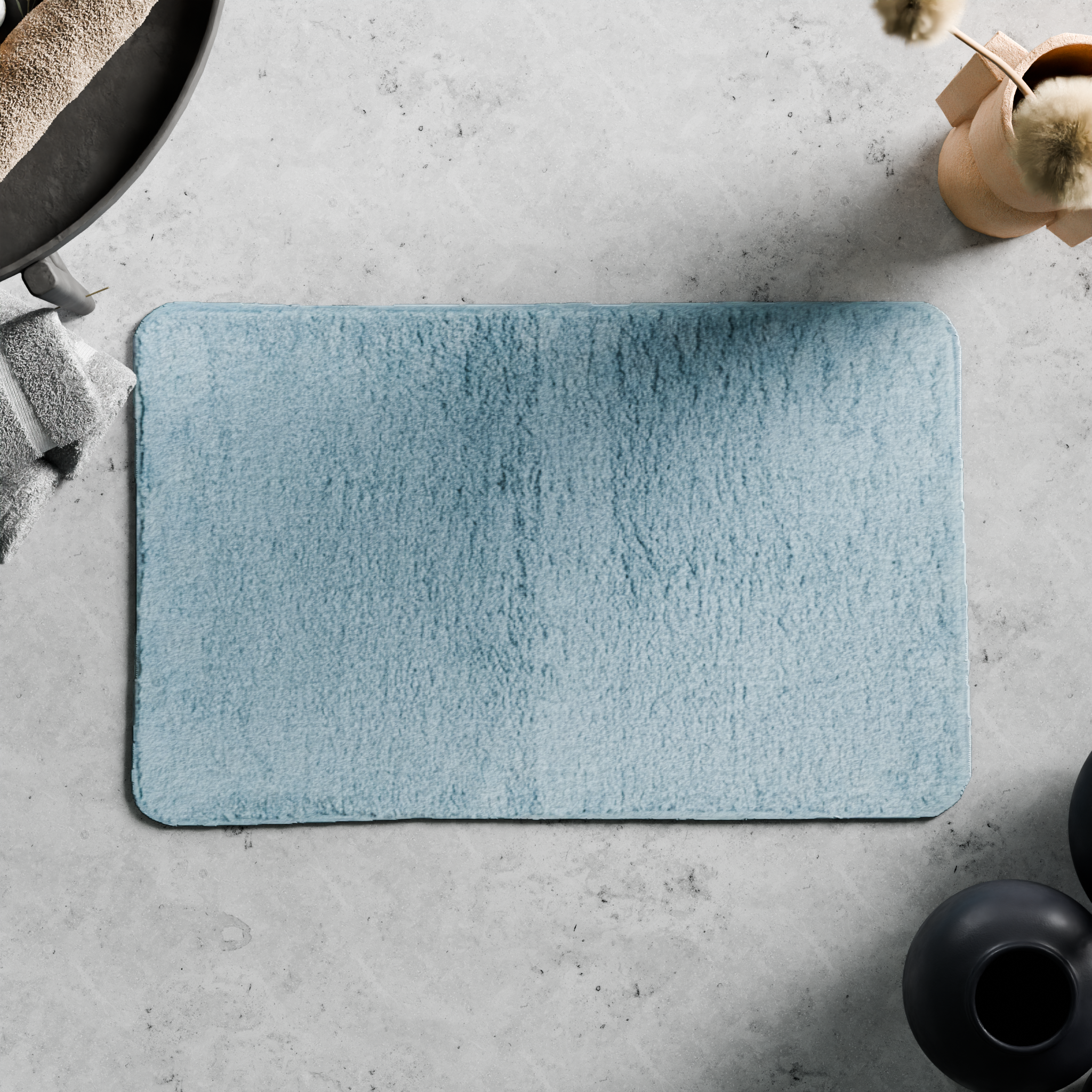 Изображение товара Коврик для ванной SWENSA Ping 50x80 см серо-голубой