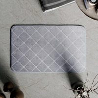 Изображение товара Коврик для ванной Vidage Ларго 50x80 см светло-серый с противоскользящим покрытием