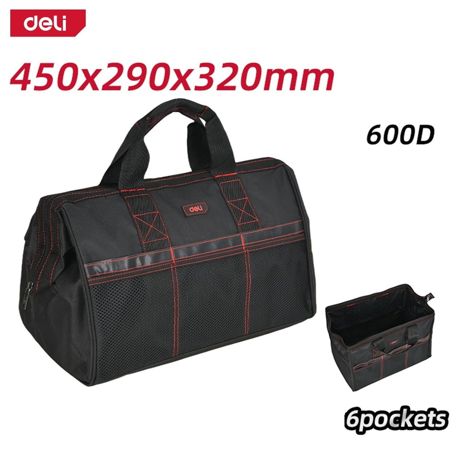 Изображение товара Сумка для инструментов Deli 320x290x450 мм, ткань
