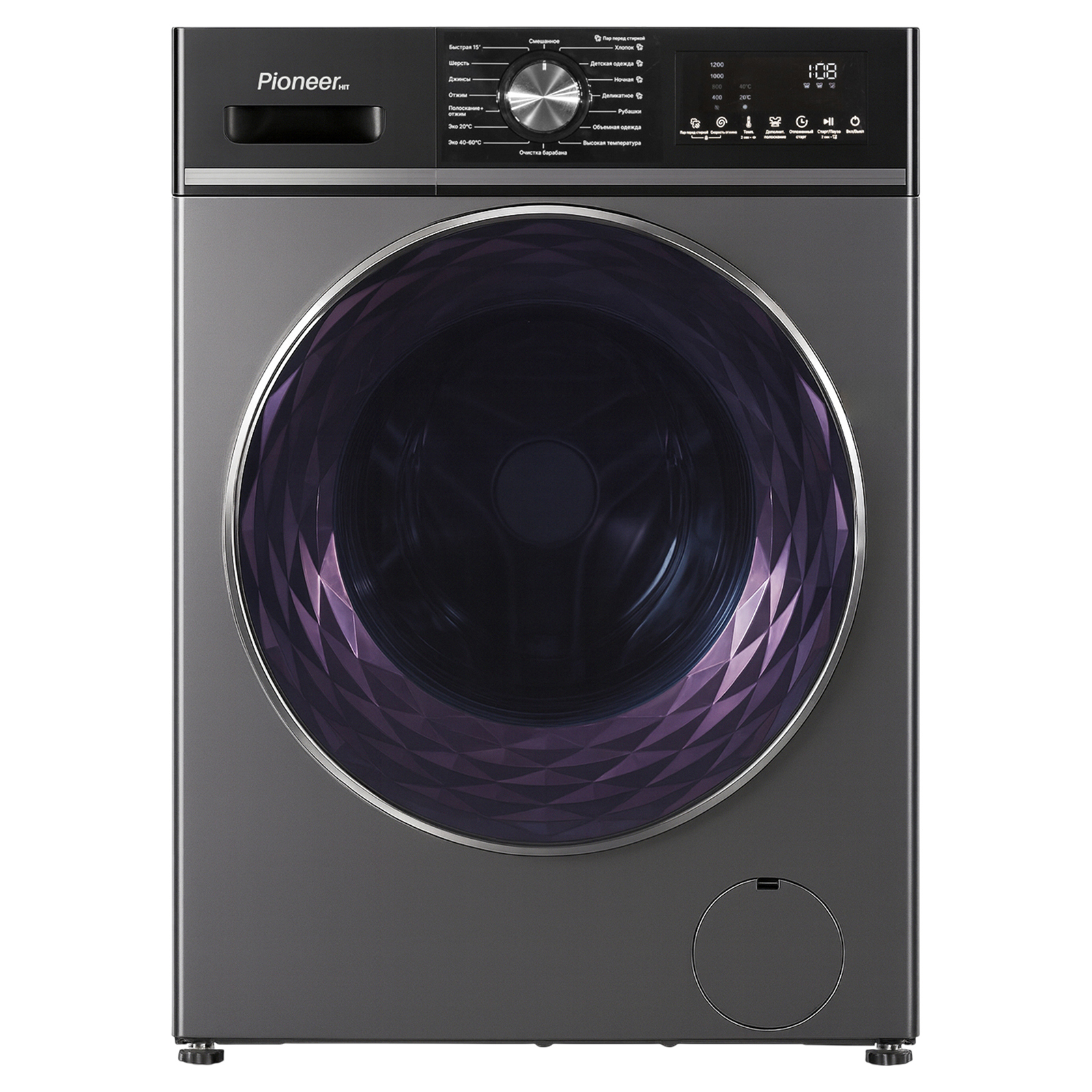 Изображение товара Отдельно стоящая стиральная машина Pioneer Wm-120702W_Dg 60x85x44.5 см 7 кг цвет белый
