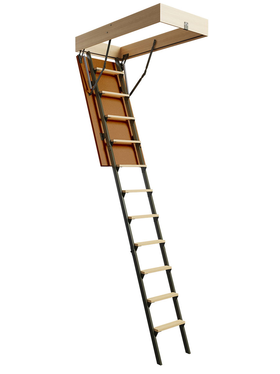 Изображение товара Чердачная лестница Высота-1 утепленная с люком 600x1200x2800мм