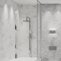 Изображение товара Настенная плитка Azori Misteria Light 31.5x63 см 1.79 м² матовая цвет белый