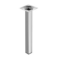 Изображение товара Ножка для мебели квадратная 25x25 мм высота 400 мм хром
