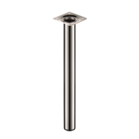 Изображение товара Ножка мебельная круглая Ø30 мм, высота 400 мм, никель