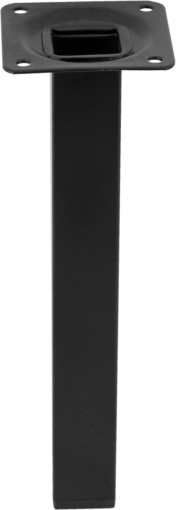 Изображение товара Ножка для мебели квадратная 25x25 мм высота 200 мм черная