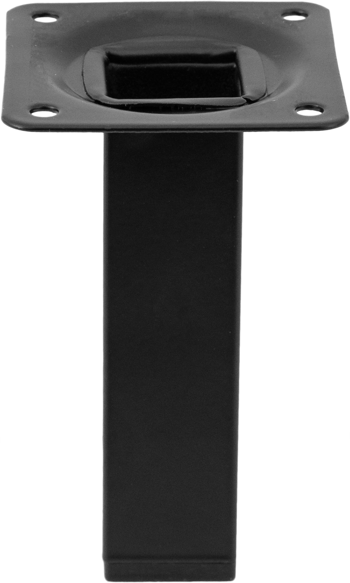 Изображение товара Ножка для мебели квадратная 25x25 мм высота 100 мм черная