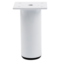 Изображение товара Ножка мебельная круглая Palladium 38x100x38 мм железо цвет белый