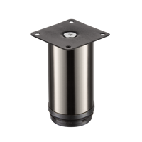 Изображение товара Ножка для мебели круглая ⌀50 мм 15 см сталь никель