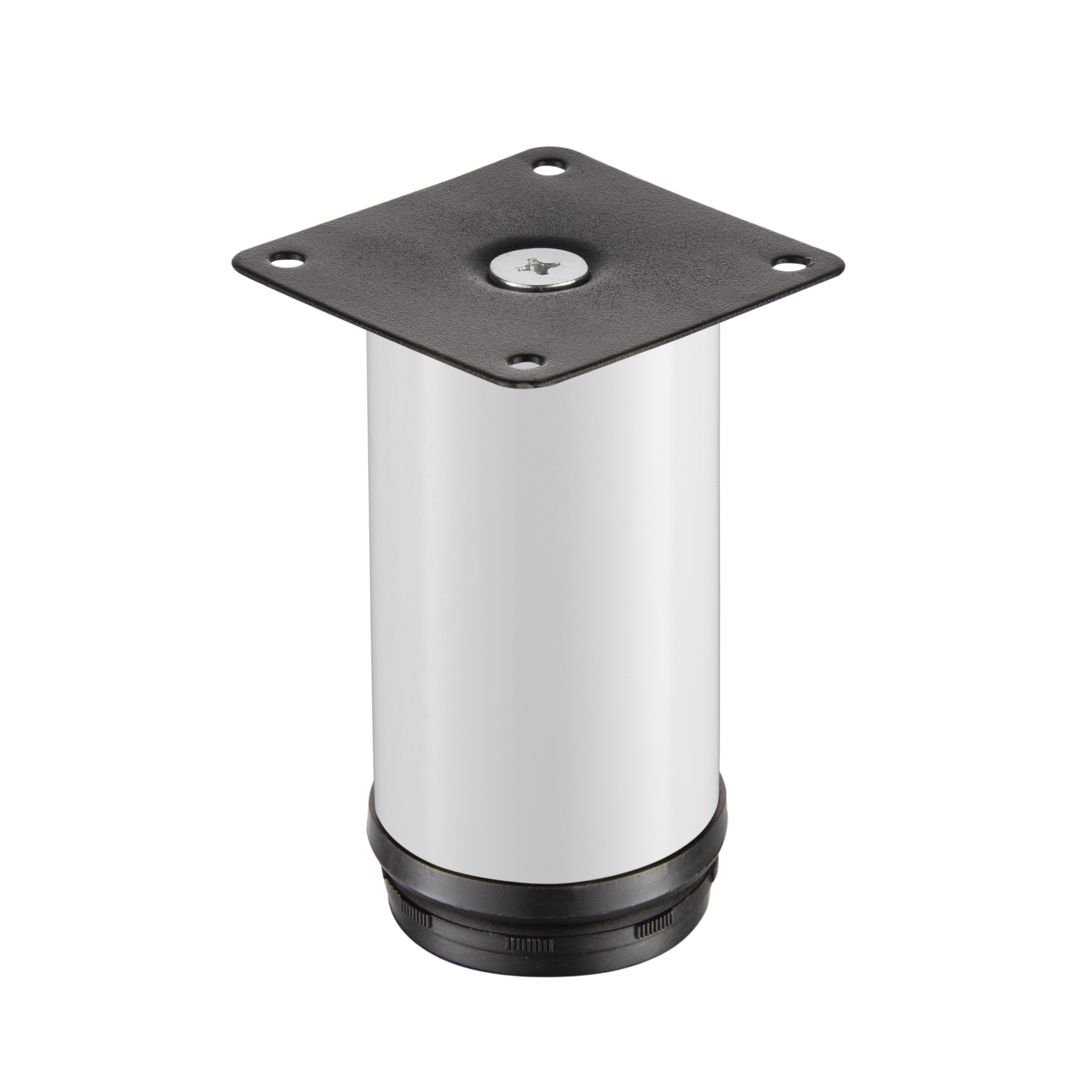 Изображение товара Ножка для мебели круглая ⌀50 мм 10 см сталь белая