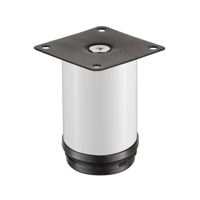 Изображение товара Ножка для мебели круглая ⌀80 мм высота 50 мм сталь белая