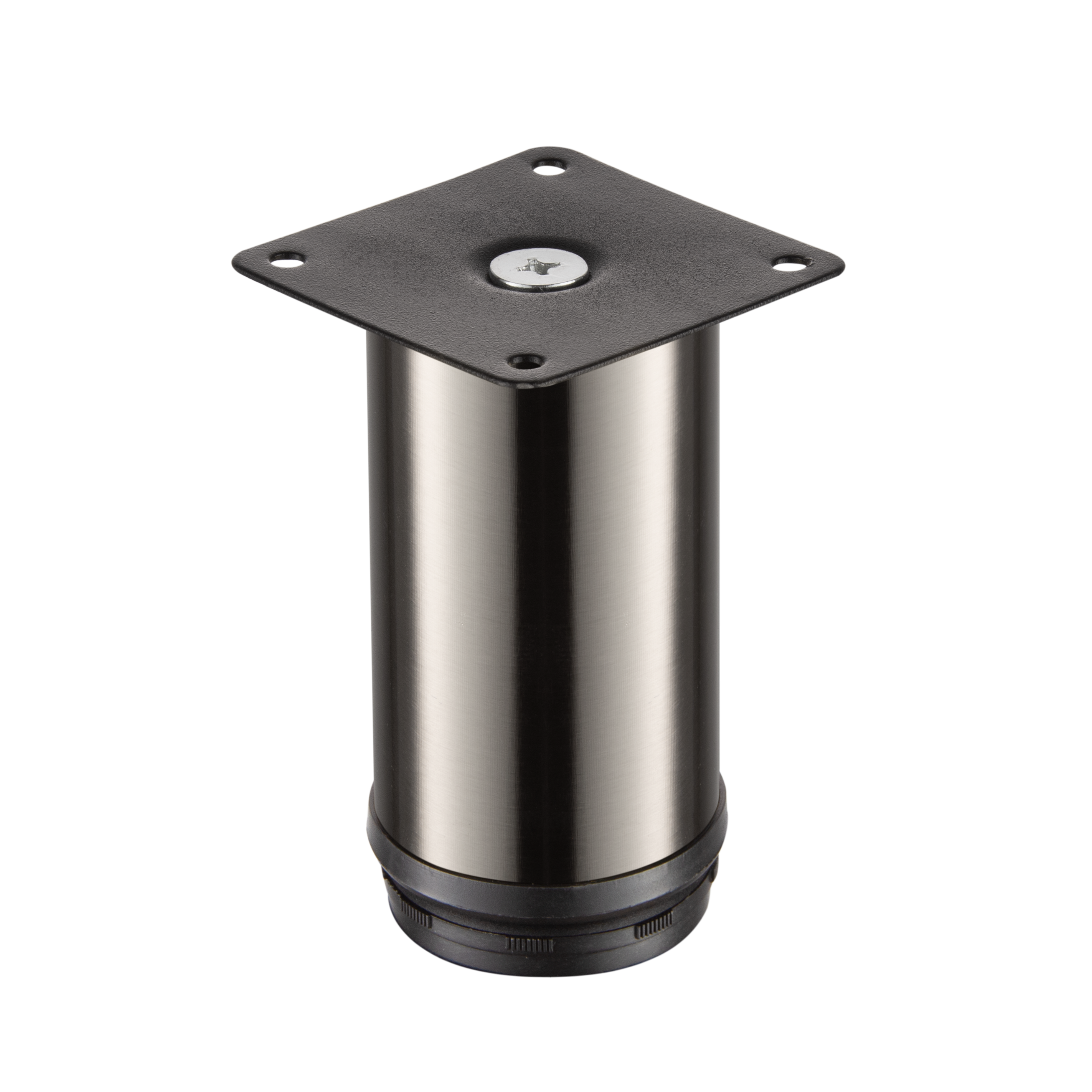 Изображение товара Ножка для мебели круглая ⌀50 мм 10 см сталь никель