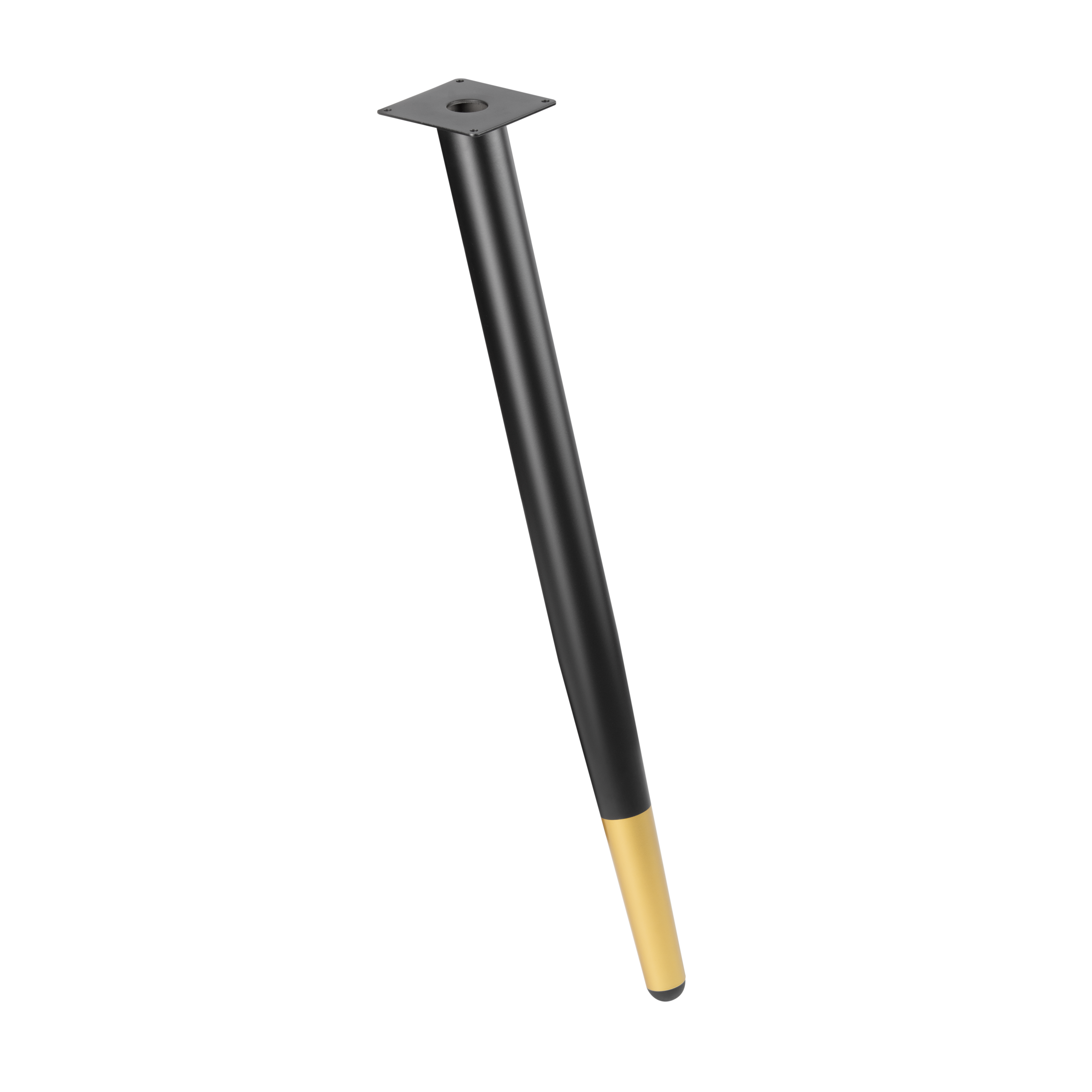 Ножка для мебели 710x50 мм сталь цвет черно-золотой нагрузка до 50 кг