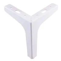 Изображение товара Мебельная ножка фигурная 122 мм высота 150 мм белая