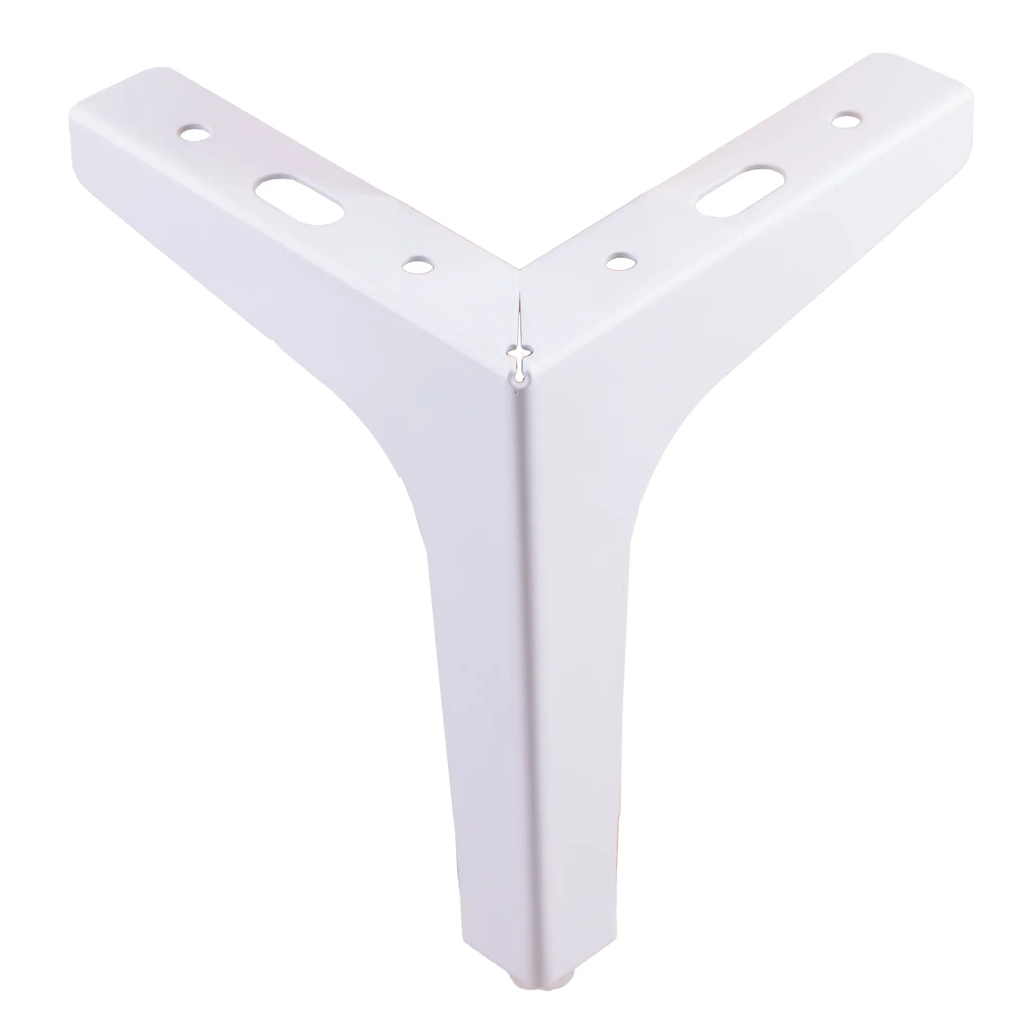 Мебельная ножка фигурная 122 мм высота 150 мм белая