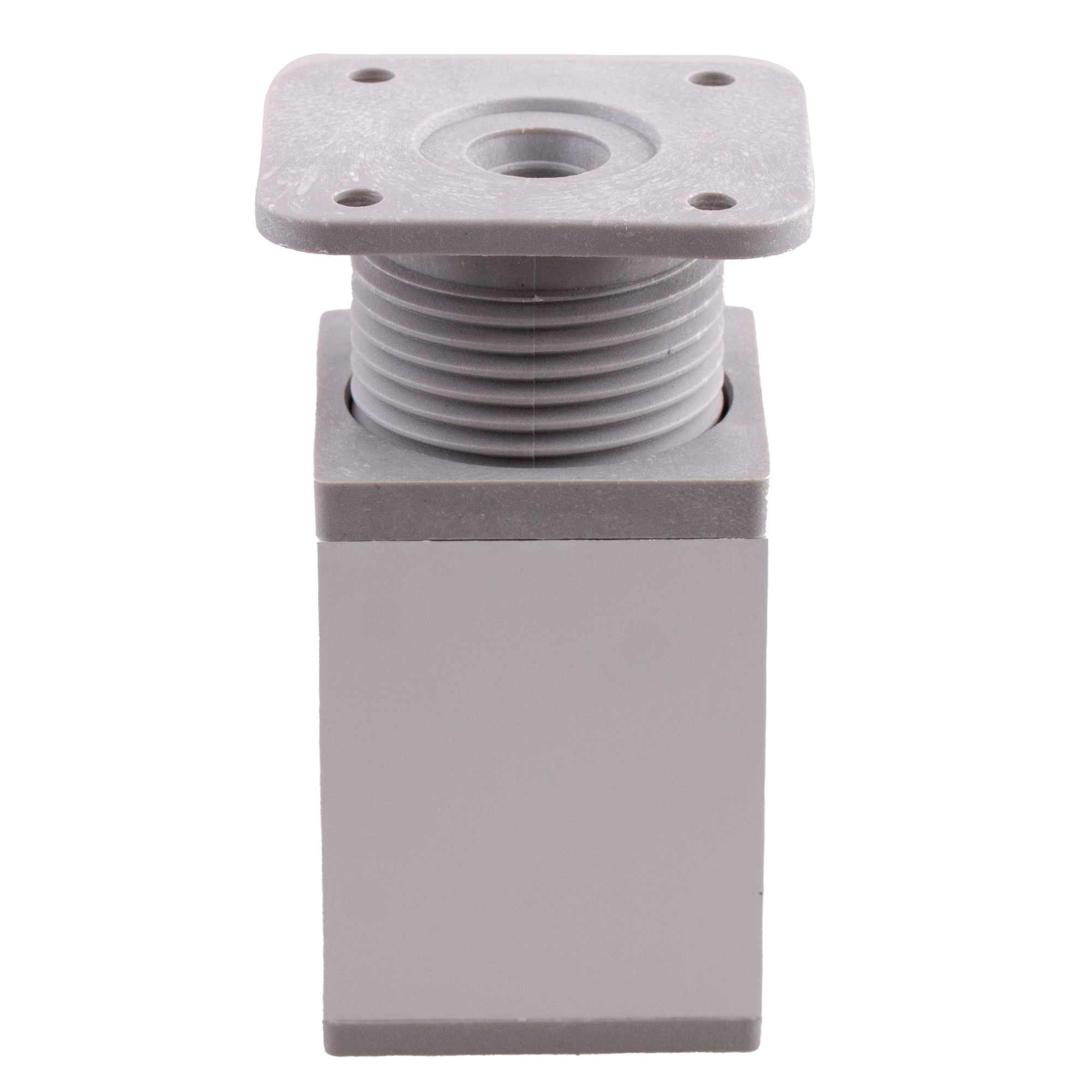 Изображение товара Мебельная ножка квадратная 40 мм x 40 мм высота 60 мм матовый хром