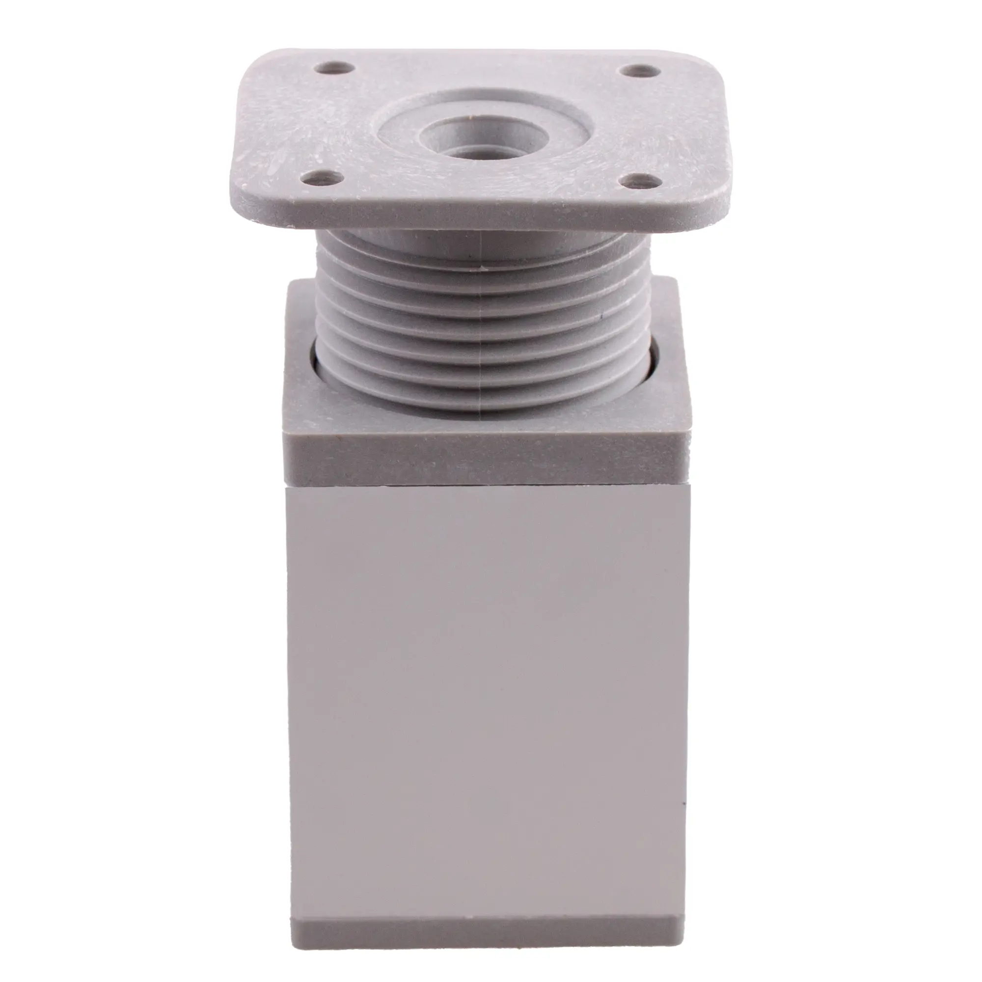 Мебельная ножка квадратная 40 мм высота 60 мм матовый хром