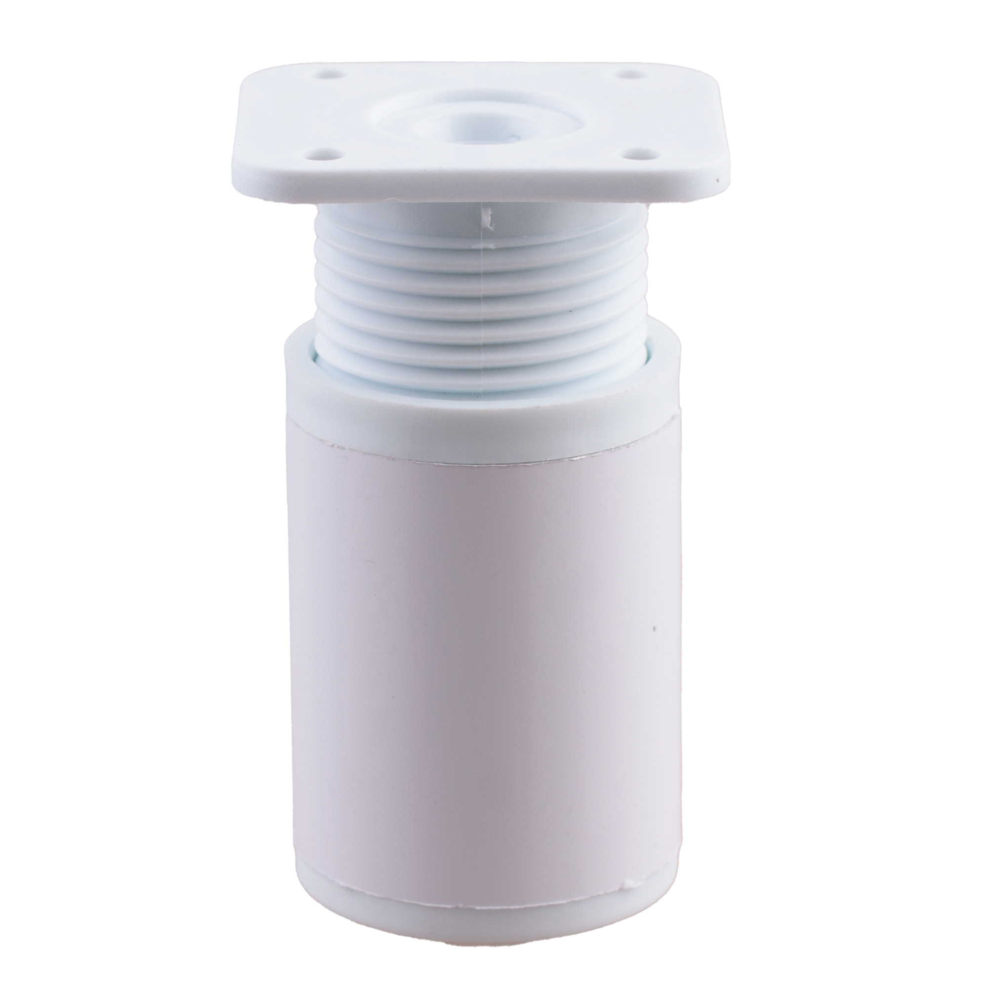 Изображение товара Мебельная ножка Китай 40 мм 60 мм белая с крепежной пластиной Изображение товара Мебельная ножка Китай 40 мм 60 мм белая с крепежной пластиной