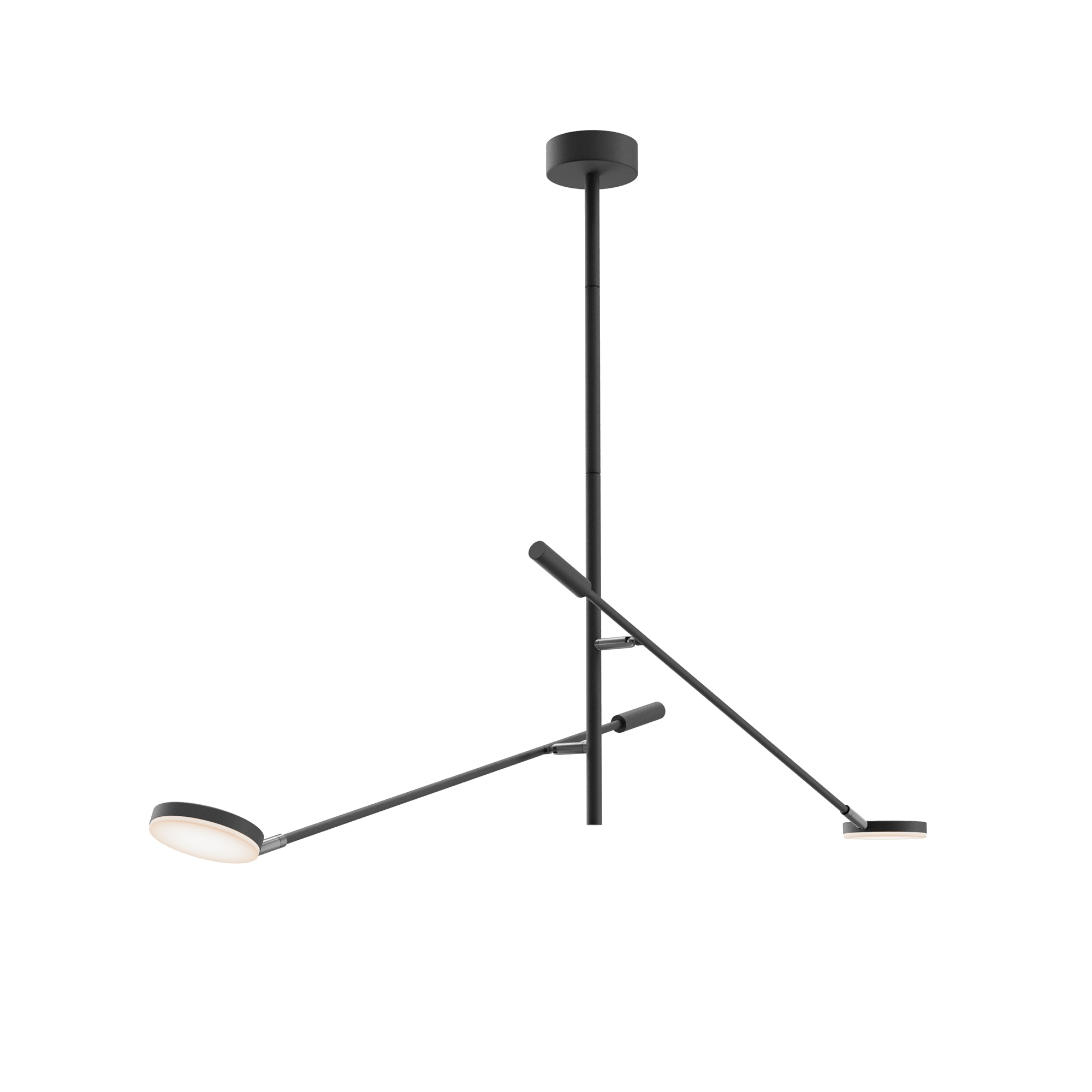 Изображение товара Люстра на штанге светодиодная Maytoni Fad Mod070cl-l15b3k1 5 м² теплый белый свет цвет черный