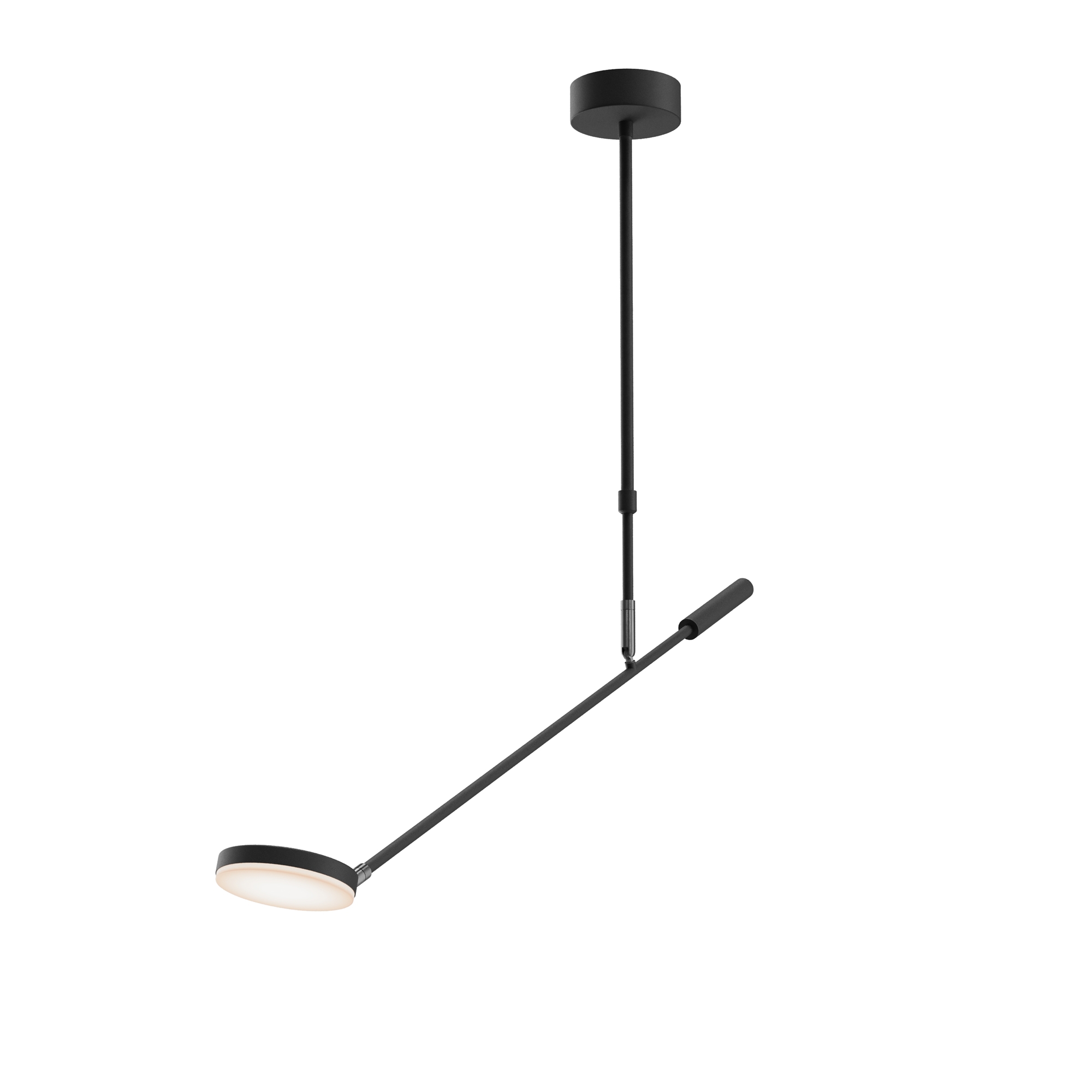 Изображение товара Светодиодная люстра на штанге Maytoni Fad MOD070CL-L8B3K 5 м² черная для современного интерьера