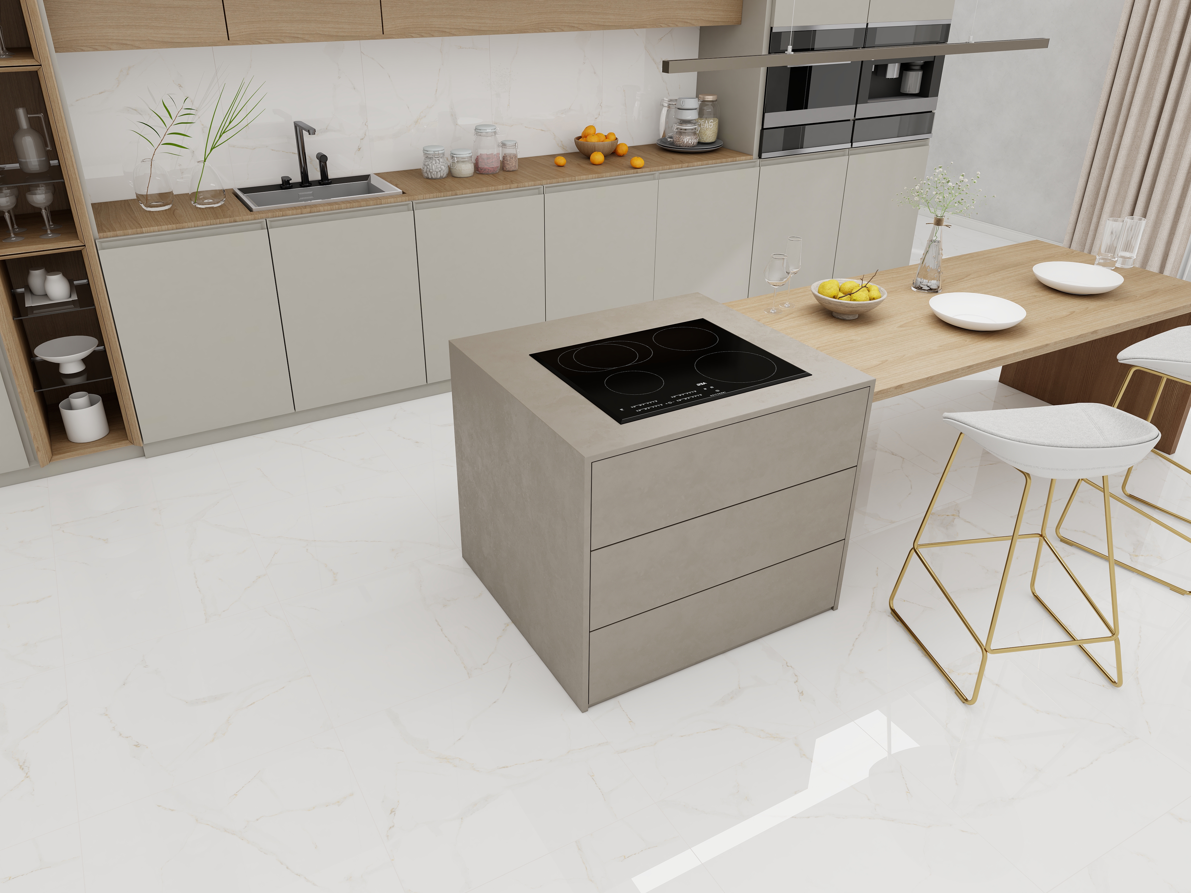 Изображение товара Керамогранит LMN Tile Solar Velin 60x60 0.36 м² цвет белый