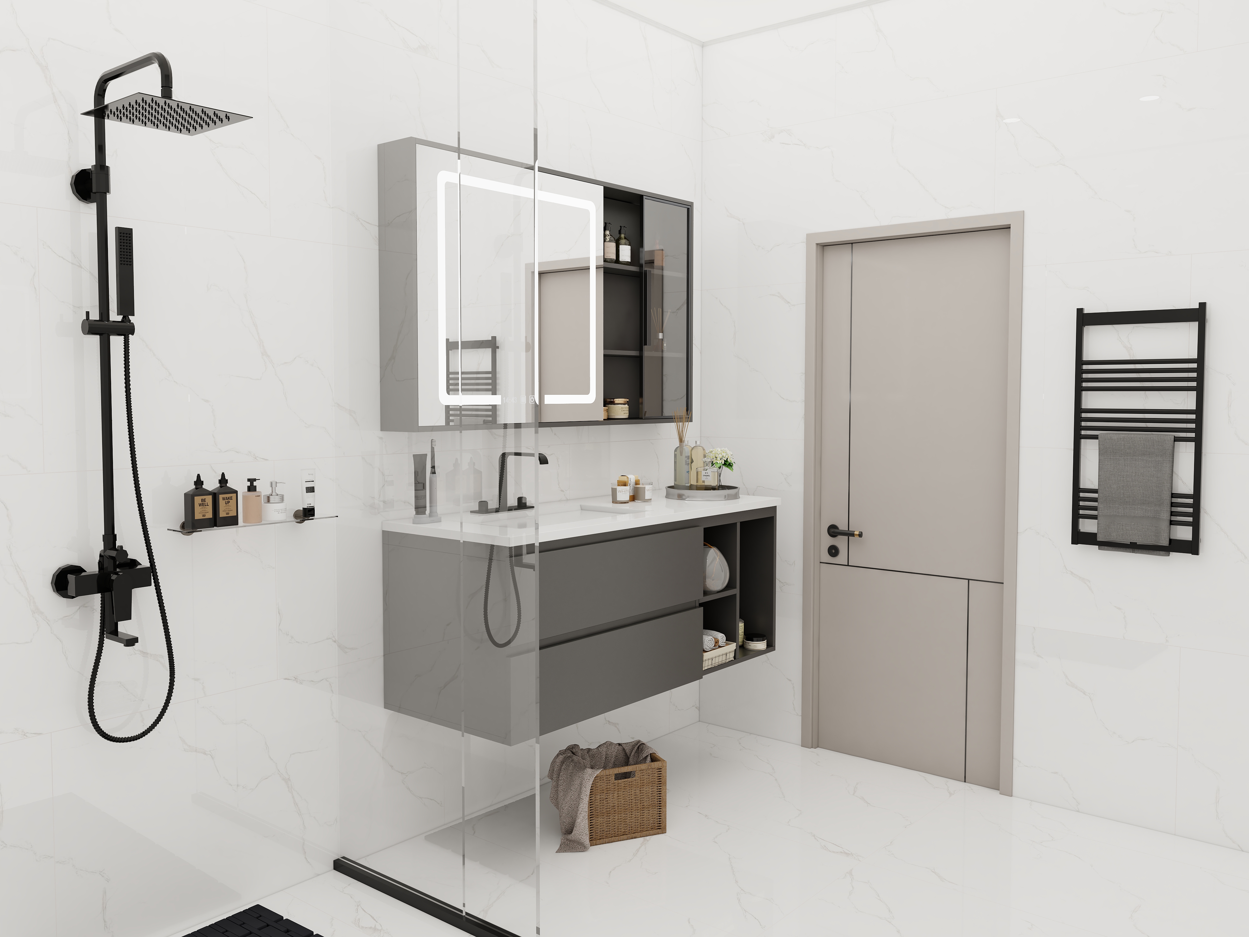 Изображение товара Керамогранит LMN Tile Solar Luna 120x60 0.72 м² цвет белый