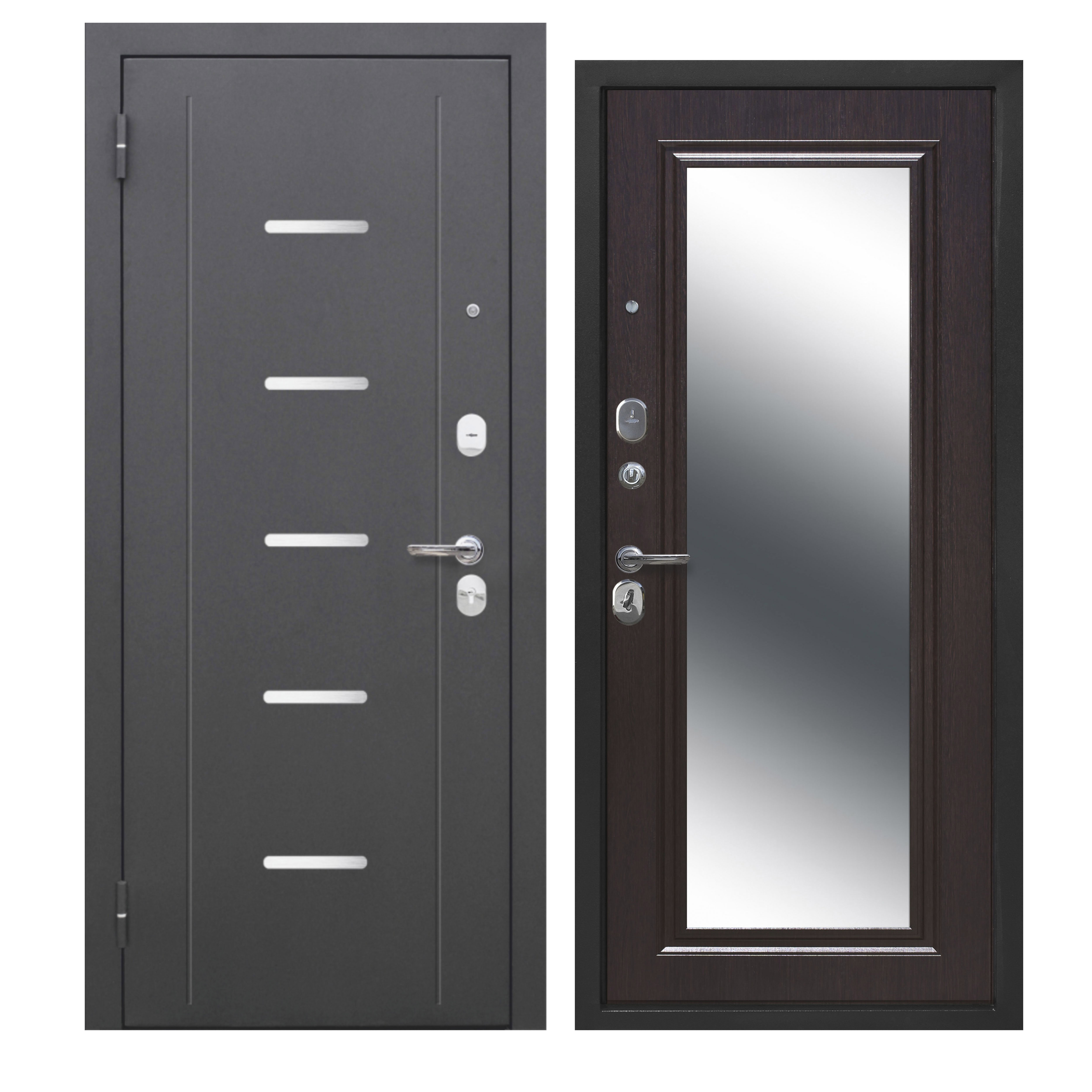 Изображение товара Входная дверь Superlock SL-7 левый 205x86см цвет антик серебро/венге Изображение товара Входная дверь Superlock SL-7 левый 205x86см цвет антик серебро/венге