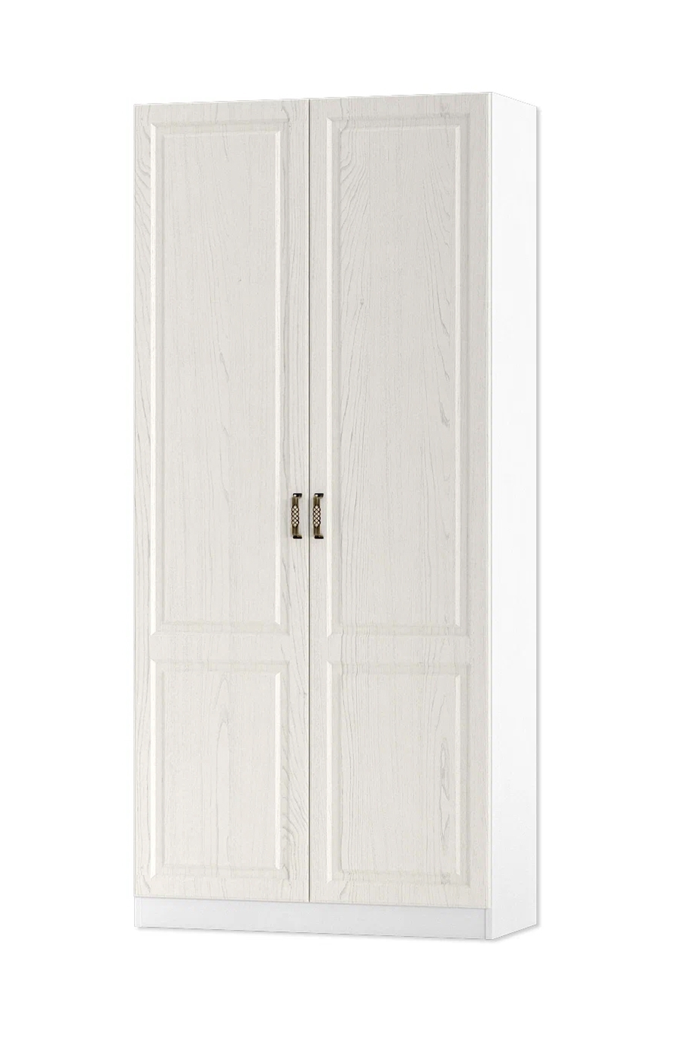 Изображение товара Шкаф распашной Mobi Ливерпуль с 2 дверями 100x220.3x41.4 см ЛДСП цвет ясень ваниль/белый