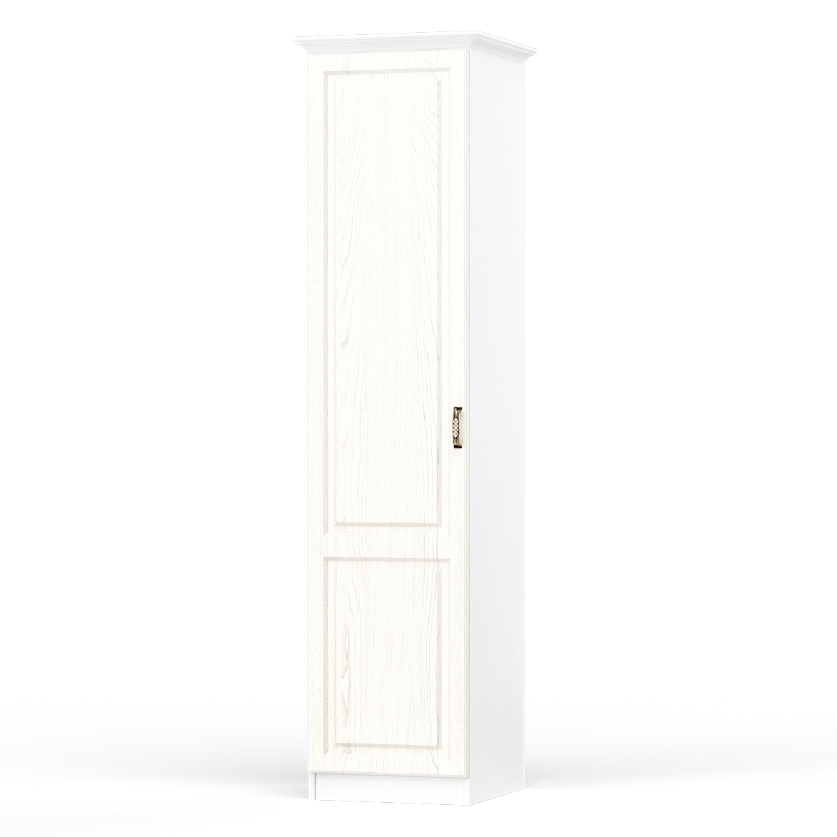 Изображение товара Шкаф распашной Mobi Ливерпуль с 1 дверью 58.2x223.5x56.3 см ЛДСП цвет ясень ваниль/белый