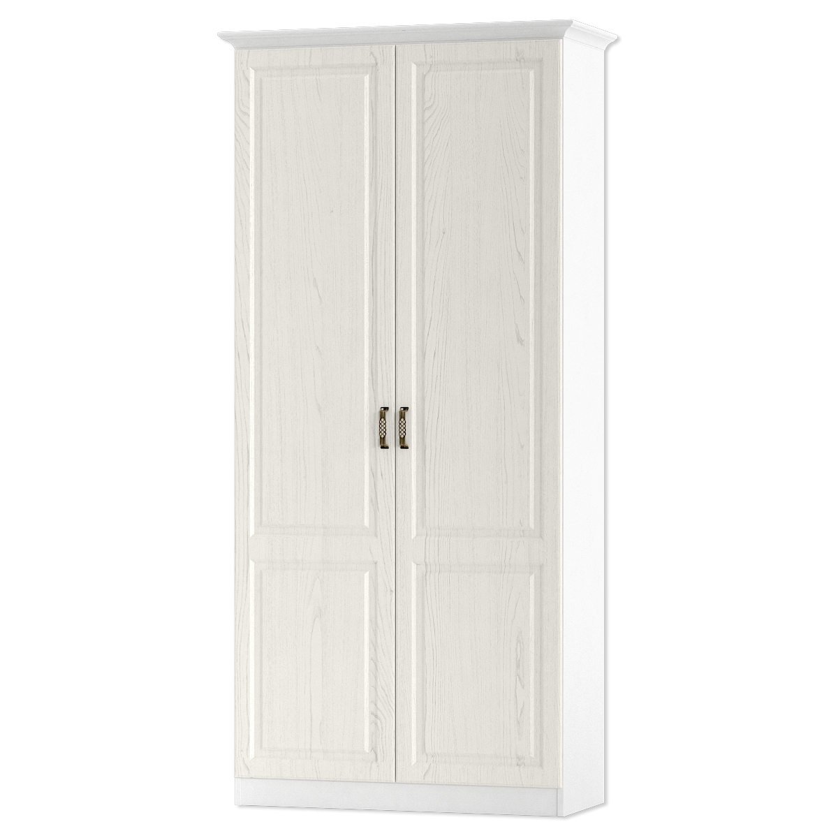 Изображение товара Шкаф распашной Mobi Ливерпуль с 2 дверями 108.2x223.5x43.5 см ЛДСП цвет ясень ваниль/белый