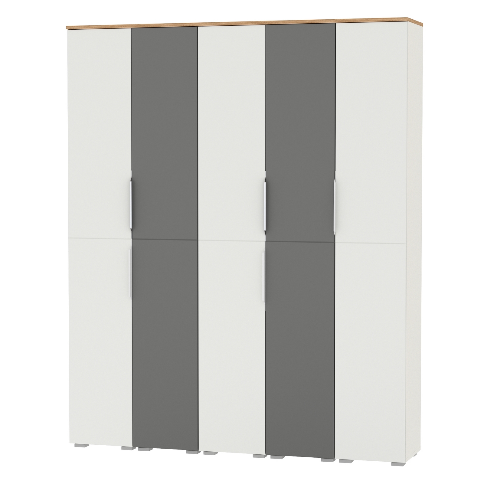 Изображение товара Набор шкафов Моби Октава № 48 5 шт белый серый дуб