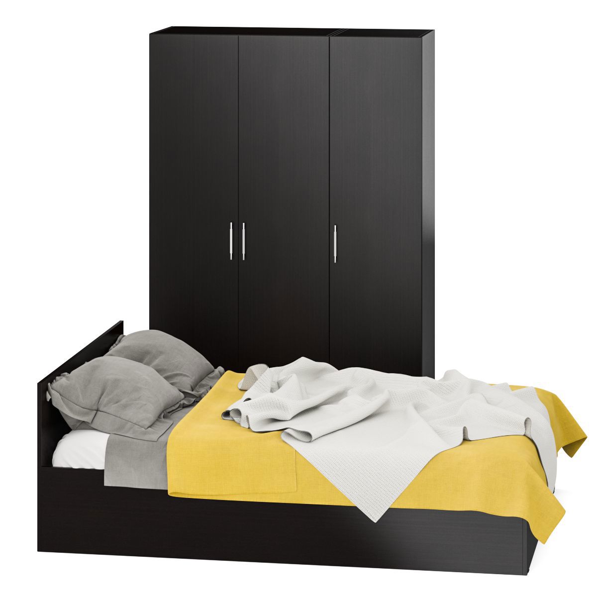 Изображение товара Спальный гарнитур Свк Стандарт № 1 140x200 см цвет венге