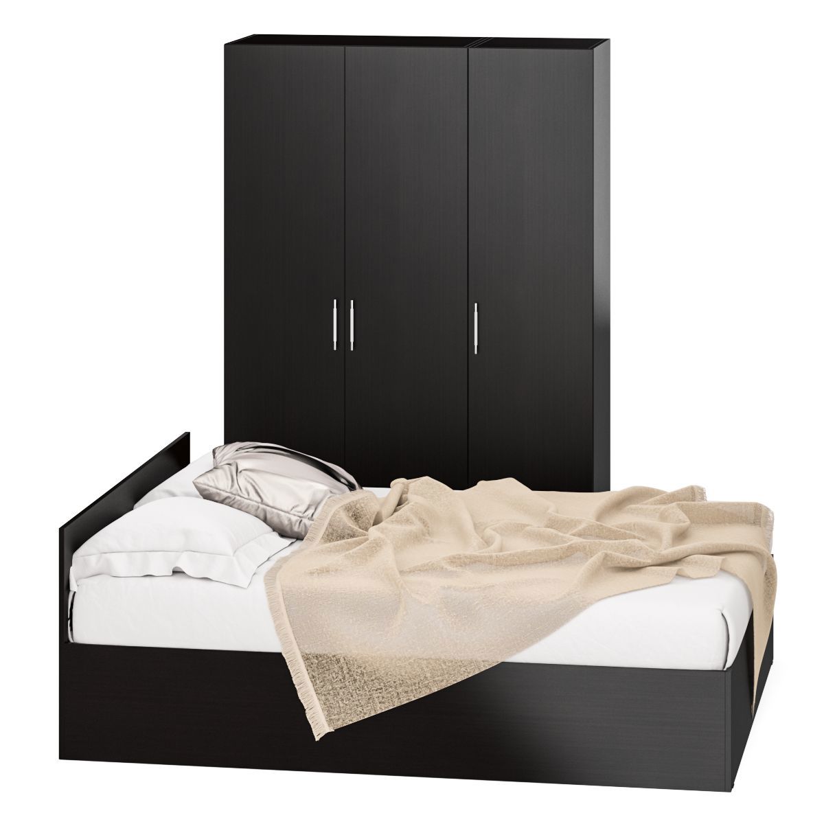 Изображение товара Спальный гарнитур СВК Стандарт №1 с кроватью 1600x2000 венге