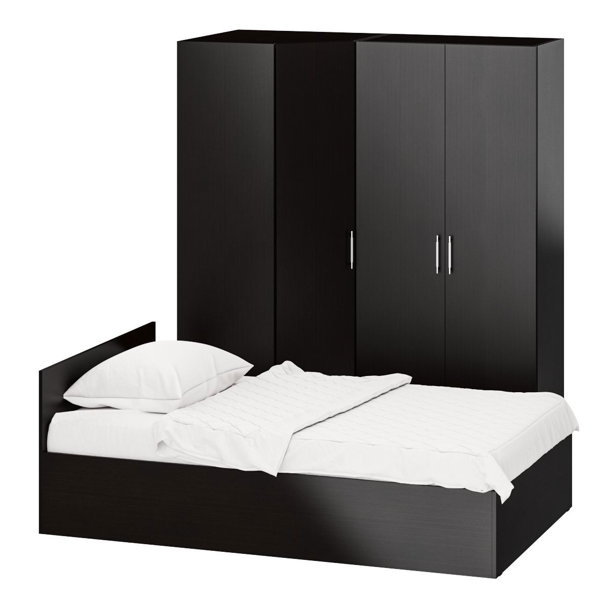 Изображение товара Спальный гарнитур Свк Стандарт № 2-1200 120x200 см цвет венге