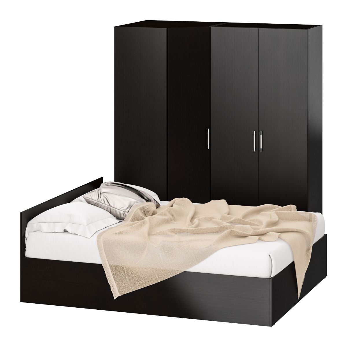 Изображение товара Спальный гарнитур Свк Стандарт № 2 160x200 см цвет венге