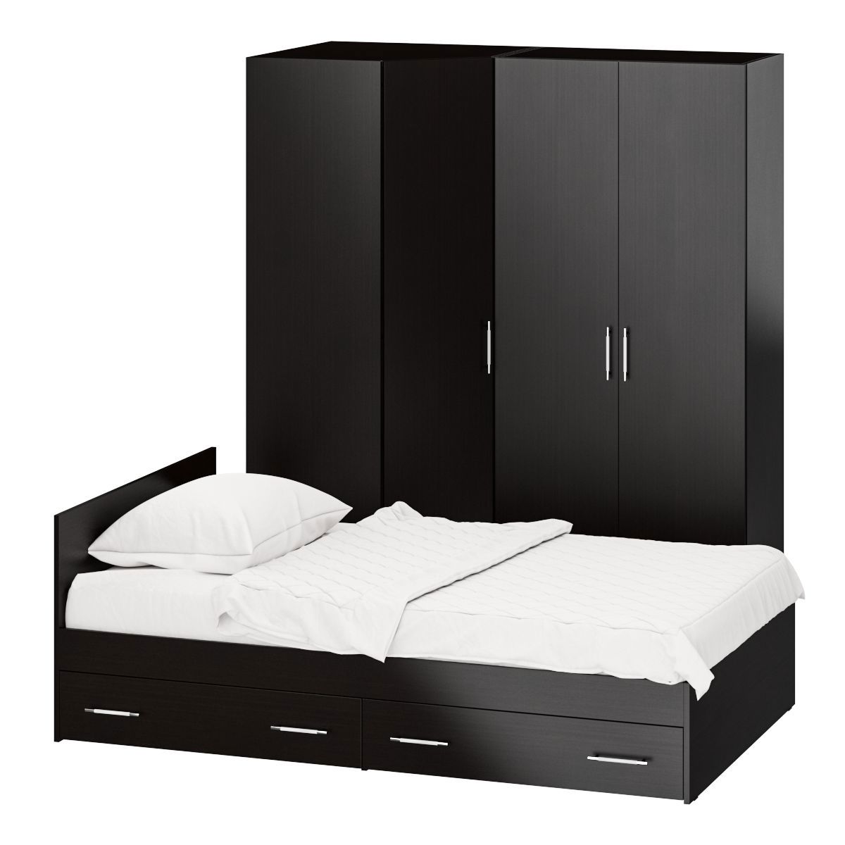 Изображение товара Спальный гарнитур Свк Стандарт № 2-1200Я 120x200 см венге