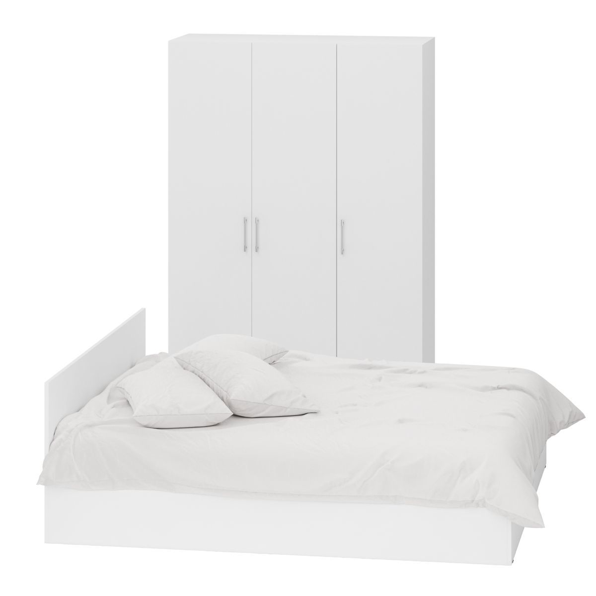 Изображение товара Спальный гарнитур Свк Стандарт № 1 180x200 см цвет белый